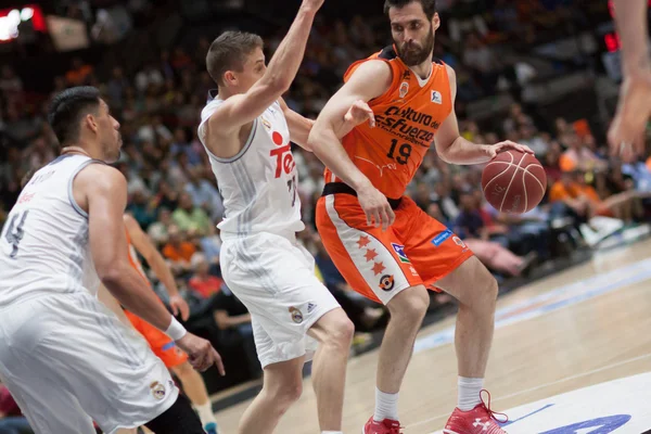 Valencia Basket i Real Madryt — Zdjęcie stockowe