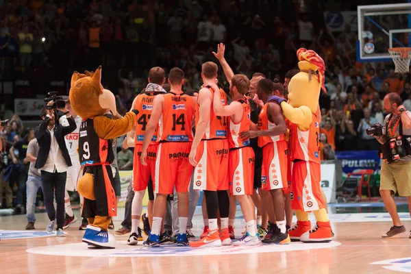 Valencia Basket i Real Madryt — Zdjęcie stockowe