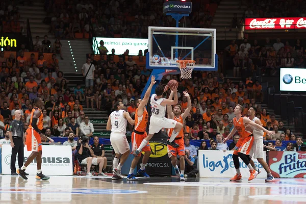 Valencia Basket vs Real Madryt — Zdjęcie stockowe