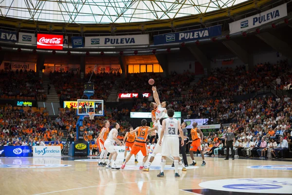 Valencia Basket vs Real Madryt — Zdjęcie stockowe
