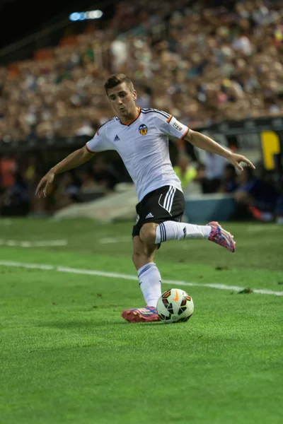 Jose Gaya di Valencia CF in azione — Foto Stock