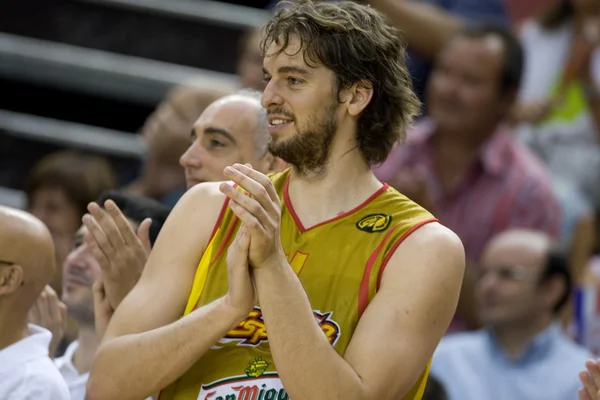 Pau gasol matchen mellan Spanien och Tyskland — Stockfoto