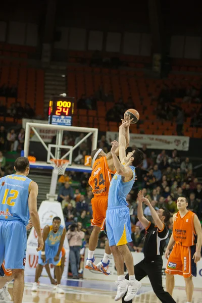 Valencia Basket contro Polaris World Murcia — Foto Stock
