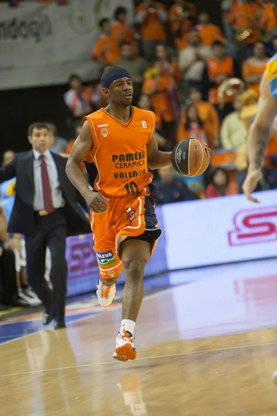 Valencia Basket contro Polaris World Murcia — Foto Stock