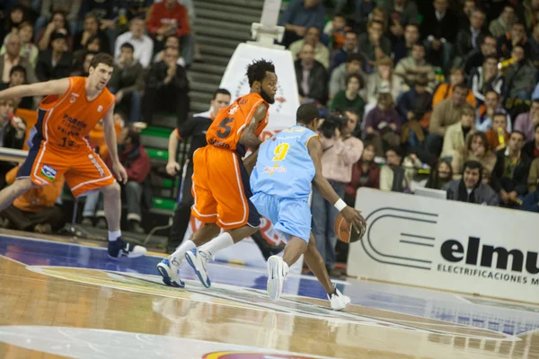 Valencia Basket contra Polaris World Murcia — Fotografia de Stock