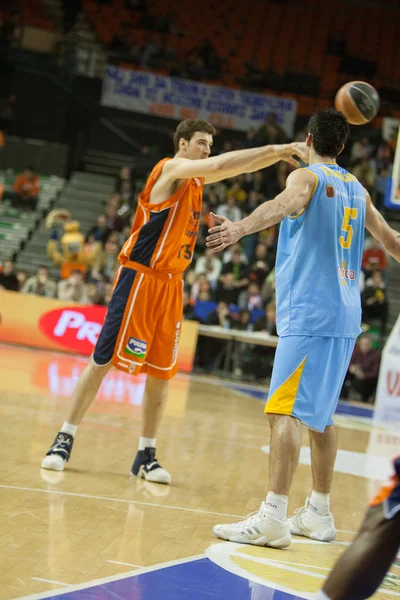 Valencia Basket contra Polaris World Murcia — Fotografia de Stock