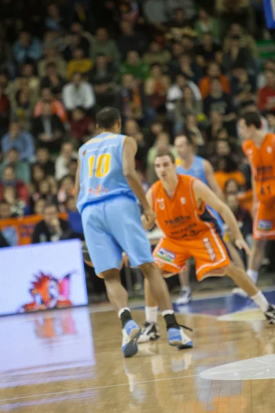 Valencia Basket against Polaris World Murcia — Stock Photo, Image