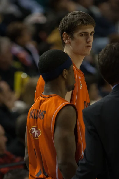 Valencia Basket against Polaris World Murcia — Stock Photo, Image