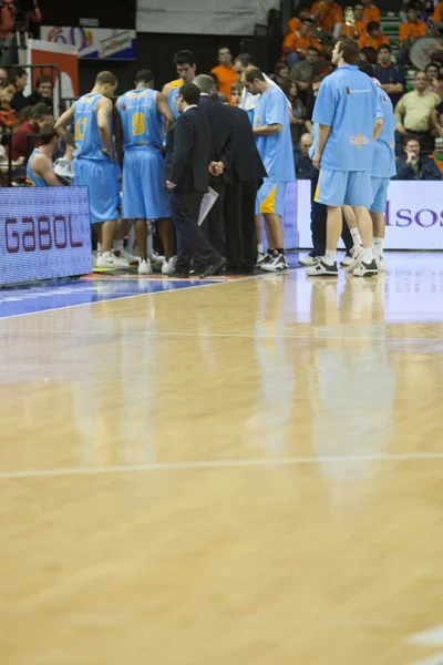 Valencia Basket against Polaris World Murcia — Stock Photo, Image