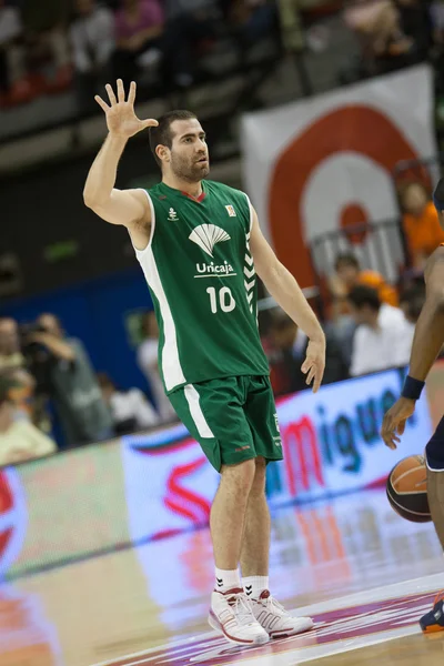 Valencia Canasta contra Unicaja Málaga — Foto de Stock