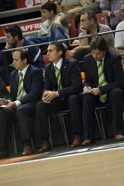 Valencia Basket against Unicaja Malaga — Stock Photo, Image