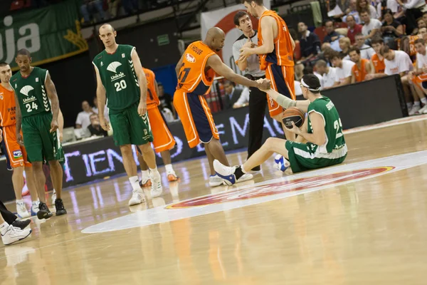Valencia Basket contro l'Unicaja Malaga — Foto Stock
