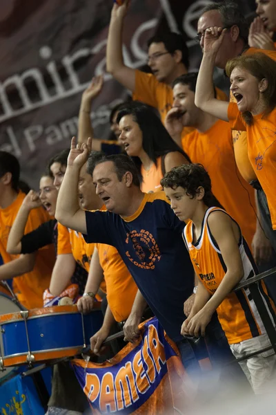 Valencia mand tegen unicaja malaga — Stockfoto