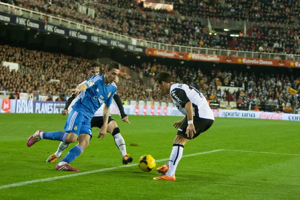 Angel Di Maria of Real Madrid runs with the ball — Stock Photo, Image