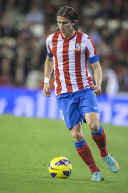 Filipe luis İspanya Kupası maçı sırasında