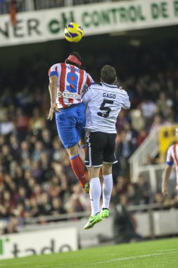 Falcao ve gago İspanya Kupası maçı sırasında