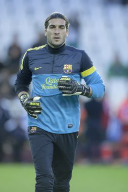 Jose manuel pinto İspanya Ligi maç sırasında