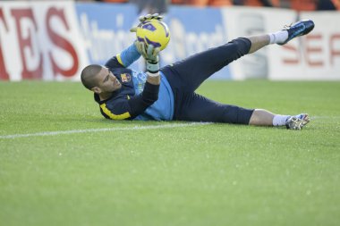 Victor valdez İspanya Ligi maç sırasında