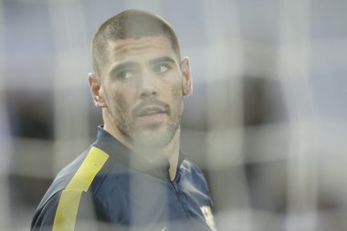 Victor valdez İspanya Ligi maç sırasında