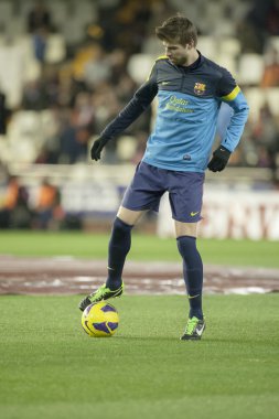 Gerard pique İspanya Ligi maç sırasında