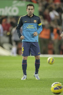 Xavi hernandez İspanya Ligi maç sırasında