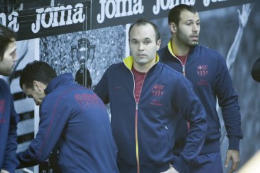Andres Iniesta Merkezi ve İspanya Ligi maç sırasında şu macherano