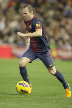 Andres Iniesta İspanya Ligi maç sırasında