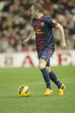 Andres Iniesta İspanya Ligi maç sırasında