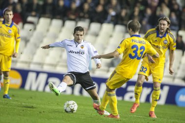 palyakov ve uefa Şampiyonlar Ligi maç sırasında gago