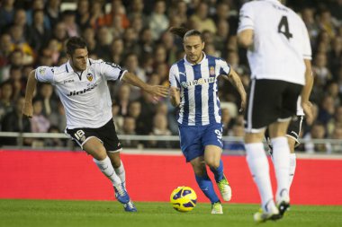 İspanyol futbol ligi maç sırasında oyuncular