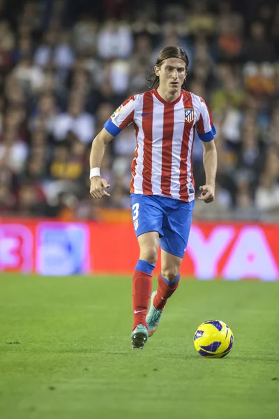 Filipe Luis during Spanish Cup match — Stock Photo, Image