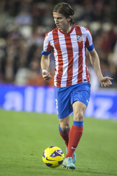 Filipe luis under spanska cup match — Stockfoto