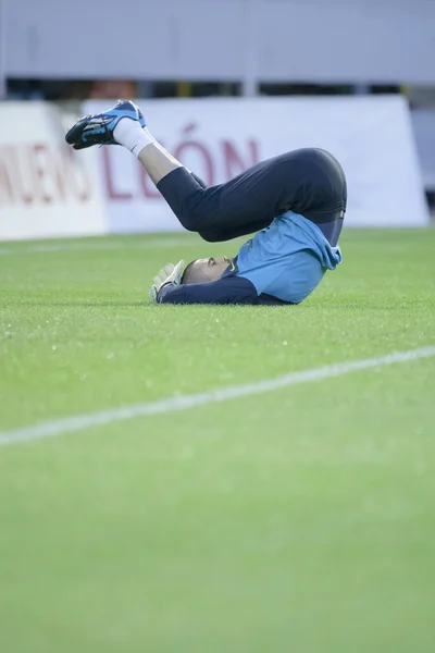 Victor Valdez durante la partita di campionato spagnolo — Foto Stock