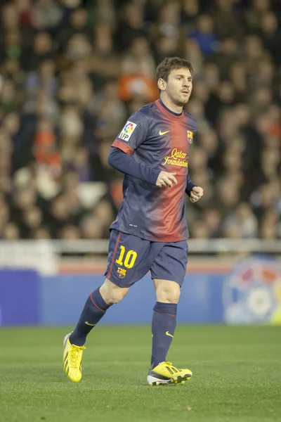 Leo Messi durante o jogo da Liga Espanhola — Fotografia de Stock