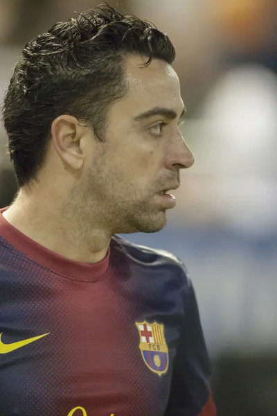 Xavi hernandez under spansk ligamatch — Stockfoto