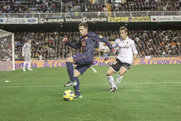 Jordi alba s míčem — Stock fotografie