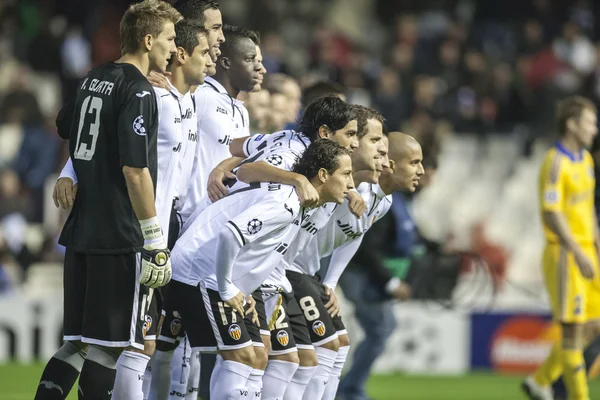 Valencia spelers — Stockfoto