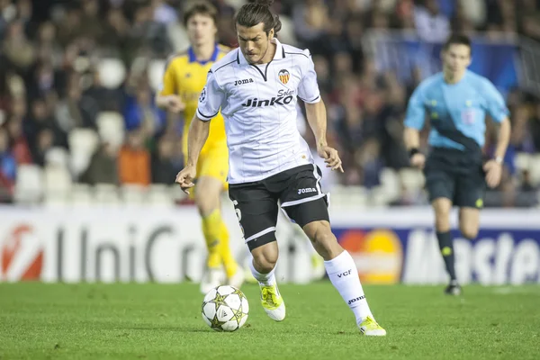 Valdez during UEFA Champions League match — Stock Photo, Image