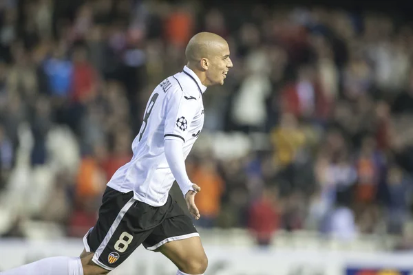 Feghouli během zápasu Ligy mistrů uefa — Stock fotografie