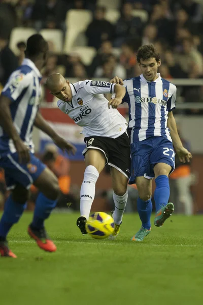 Players during Spanish Soccer League match — Stock Photo, Image
