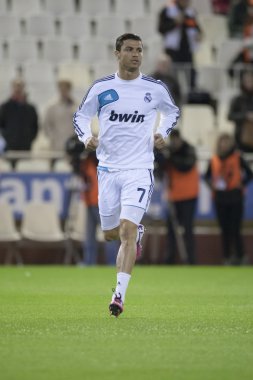Cristiano ronaldo İspanyol futbol ligi maç sırasında