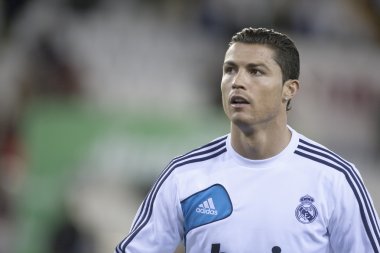 Cristiano ronaldo İspanyol futbol ligi maç sırasında