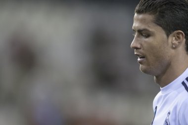 Cristiano ronaldo İspanyol futbol ligi maç sırasında