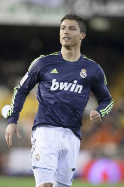 Cristiano ronaldo İspanyol futbol ligi maç sırasında