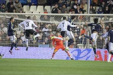 korner valencia cf ve real madrid arasındaki maç sırasında