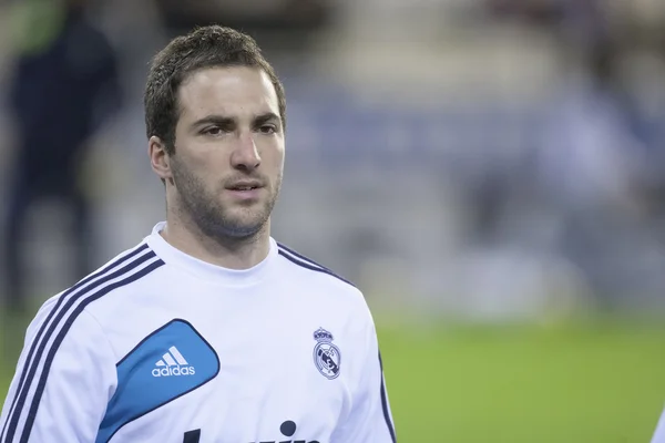 Gonzalo Higuain durante el partido de la Liga Española de Fútbol —  Fotos de Stock