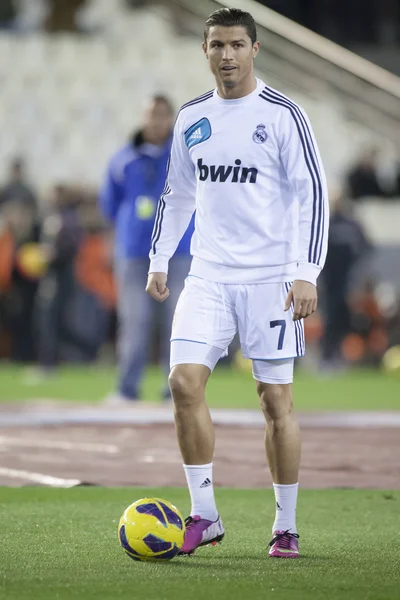 Cristiano ronaldo tijdens Spaanse voetbalcompetitie — Stockfoto