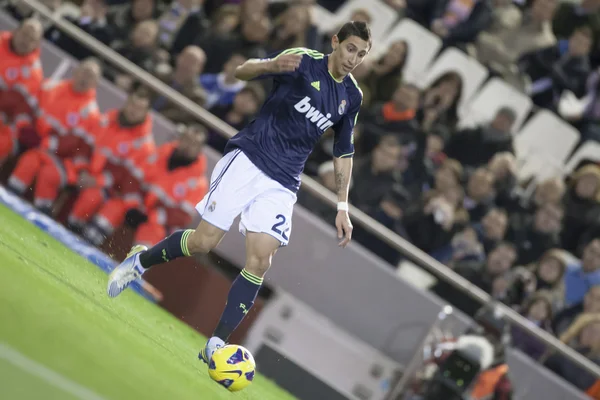 Di Maria durante o jogo da Liga Espanhola de Futebol — Fotografia de Stock