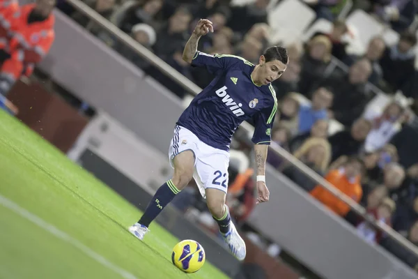 Di Maria pendant le match de la Ligue espagnole de football — Photo