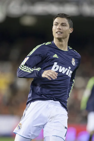 Cristiano ronaldo tijdens Spaanse soccer league wedstrijd — Stockfoto